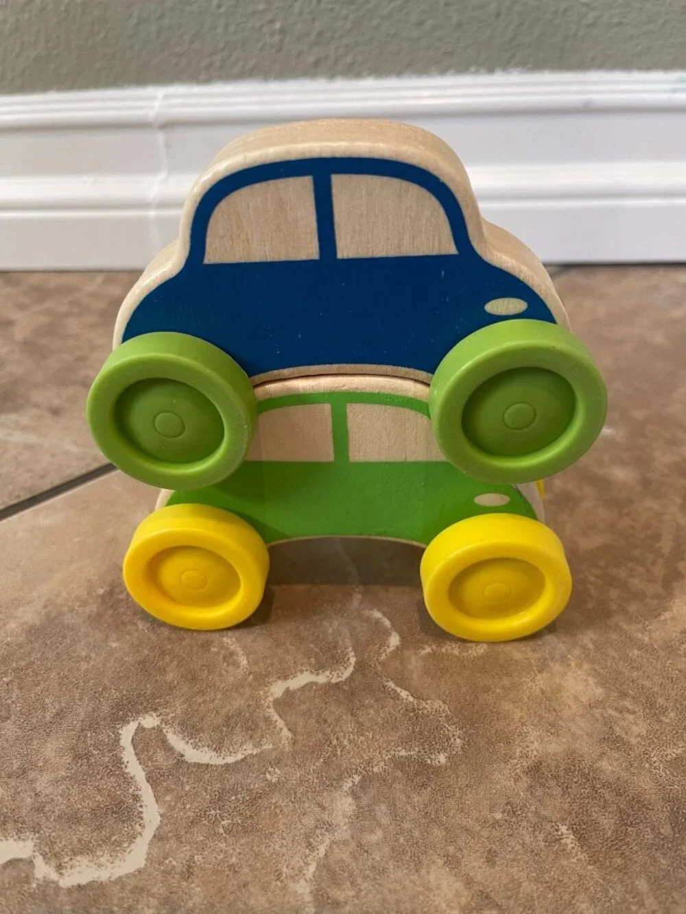Wood Works Stacking Cars 3 Sets NOS Deadstock Wooden Toys